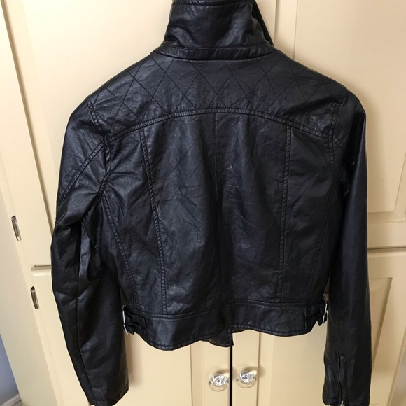 Vegan Leather Black J2 Moto Jacket - Picture 2 of 8